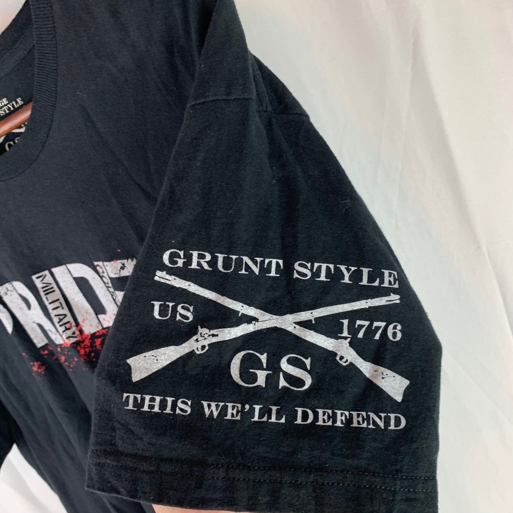 Grunt Style T-Shirt Mens XXL (XL) Black Pride Military Country Patriotic Graphic - Picture 4 of 9